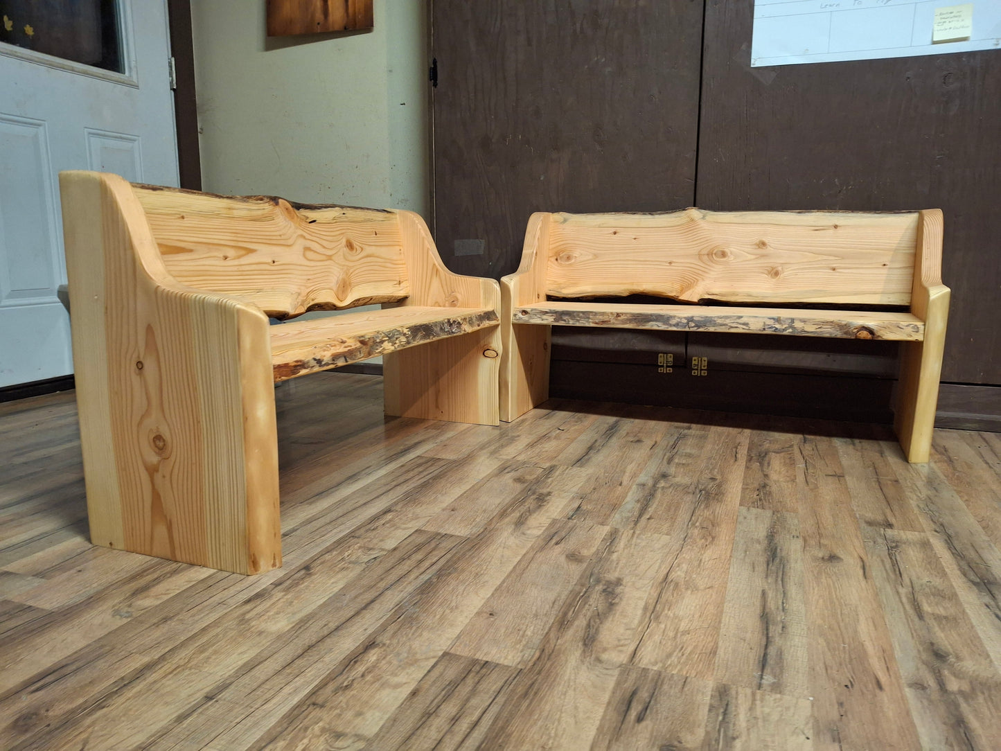Kids Fancy Bench Style ~ (no side Tables) ~ Live Edge ~ (Limited Stock)
