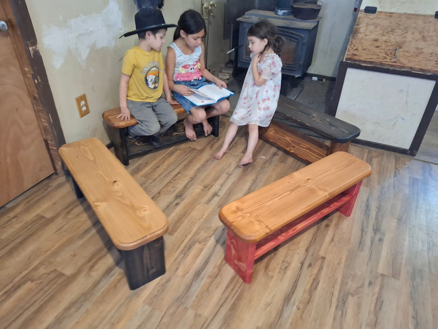 Kids Basic Bench with angle foot rest