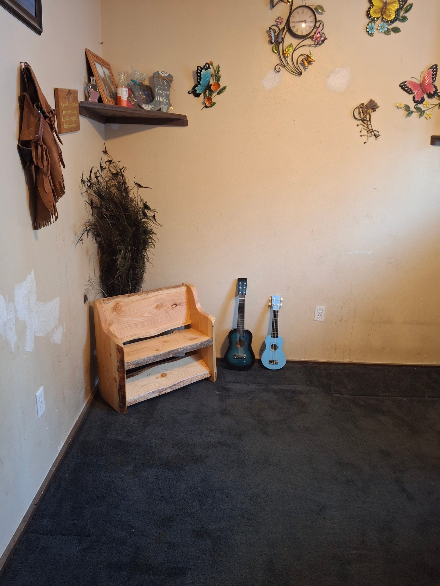 Kids Fancy Bench Style ~ (no side Tables) ~ Live Edge ~ (Limited Stock)