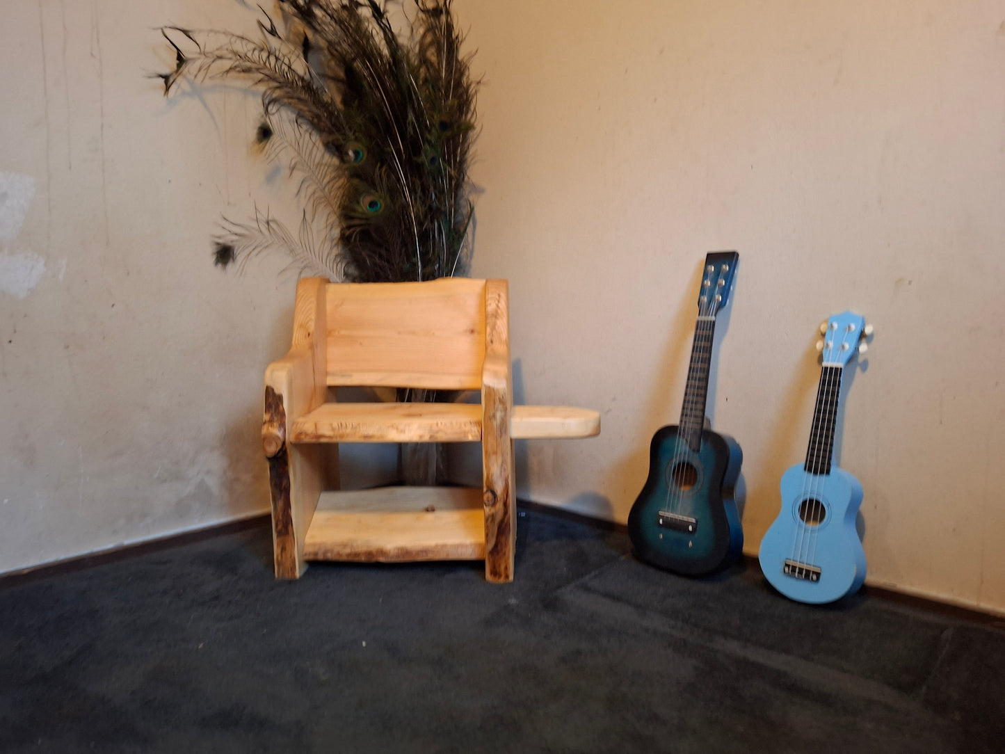 Kids Fancy Bench Style ~ (one side Tables) ~ Live Edge ~ (Limited Stock)