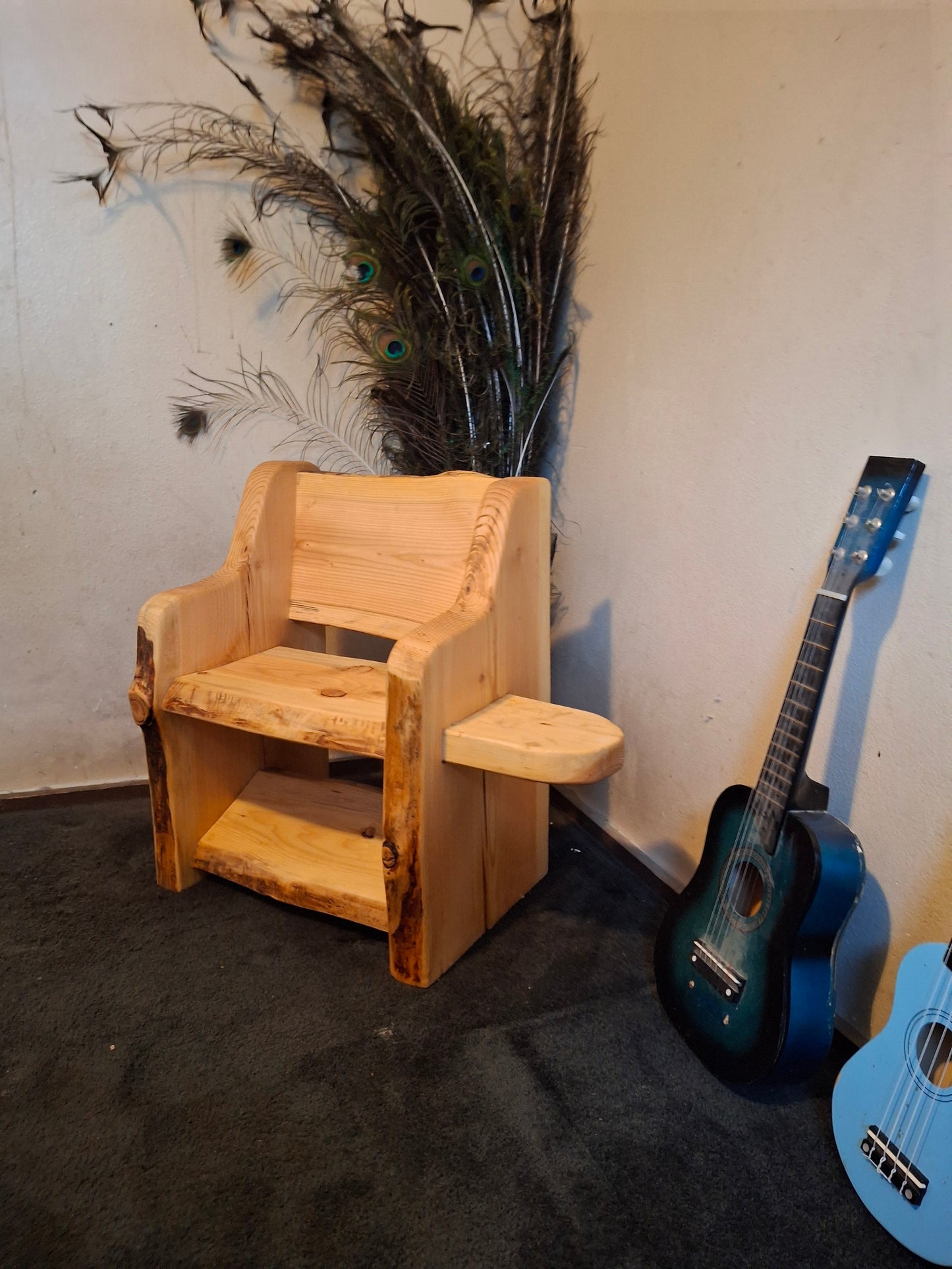 Kids Fancy Bench Style ~ (one side Tables) ~ Live Edge ~ (Limited Stock)