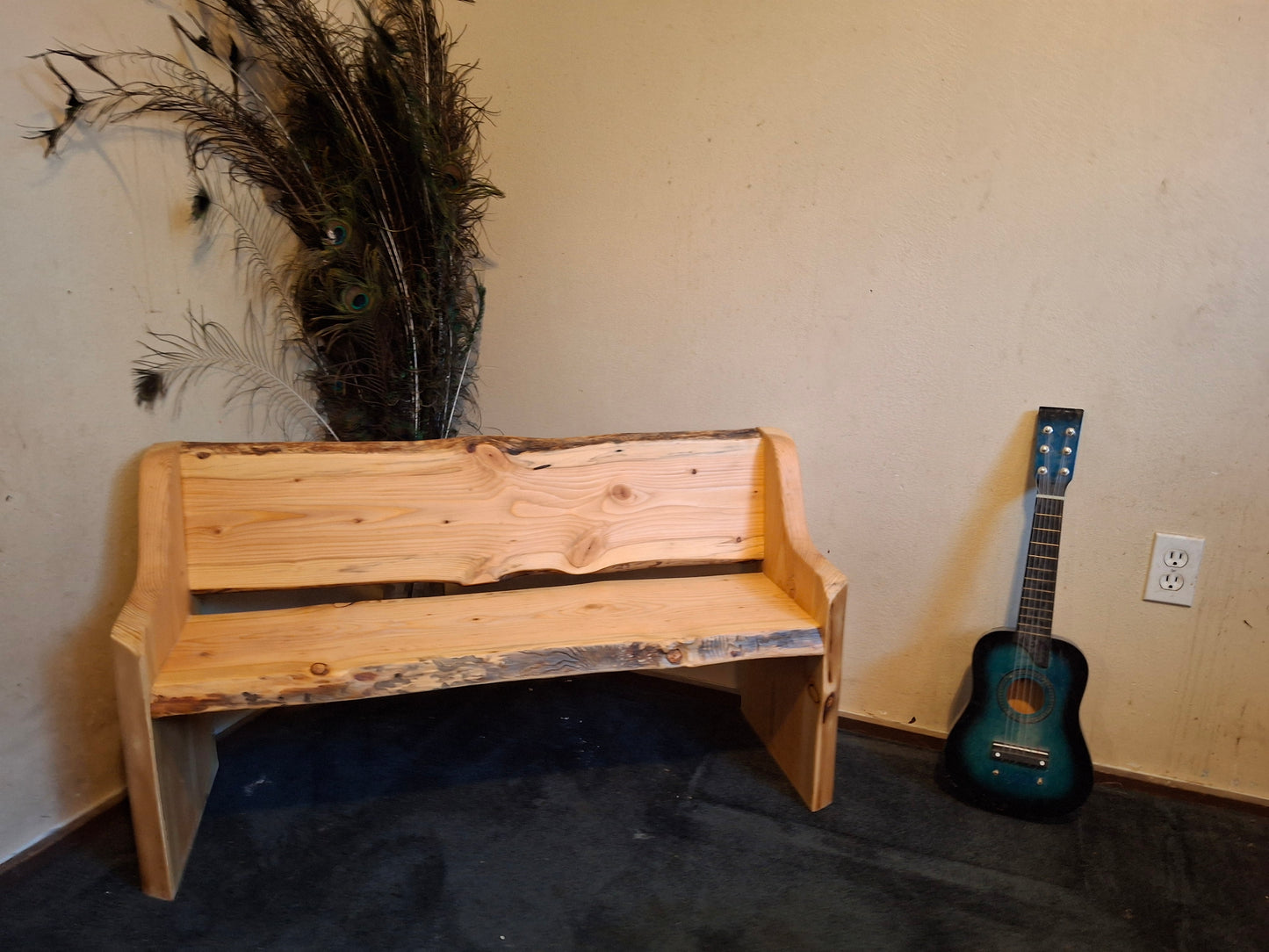 Kids Fancy Bench Style ~ (no side Tables) ~ Live Edge ~ (Limited Stock)