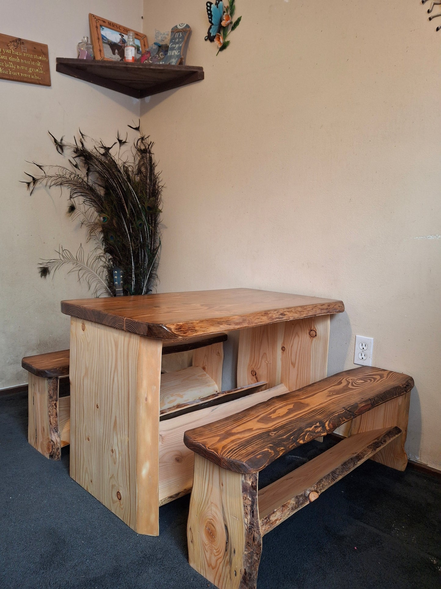 Ranch Hand Kids Table ~ Live Edge ~ 1 In Stock