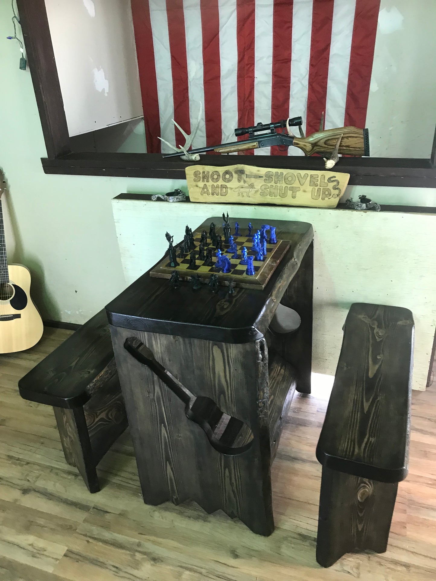 Harmony Hollow Full Height Compact Table ~Live Edge~ 1 In Stock