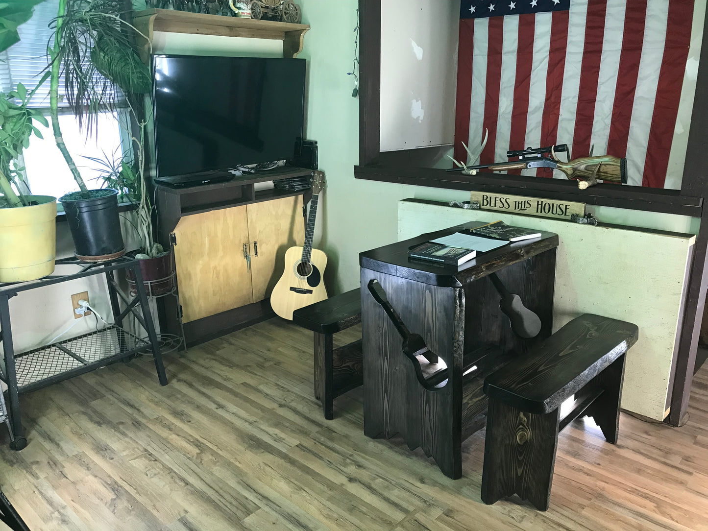 Harmony Hollow Full Height Compact Table ~Live Edge~ 1 In Stock