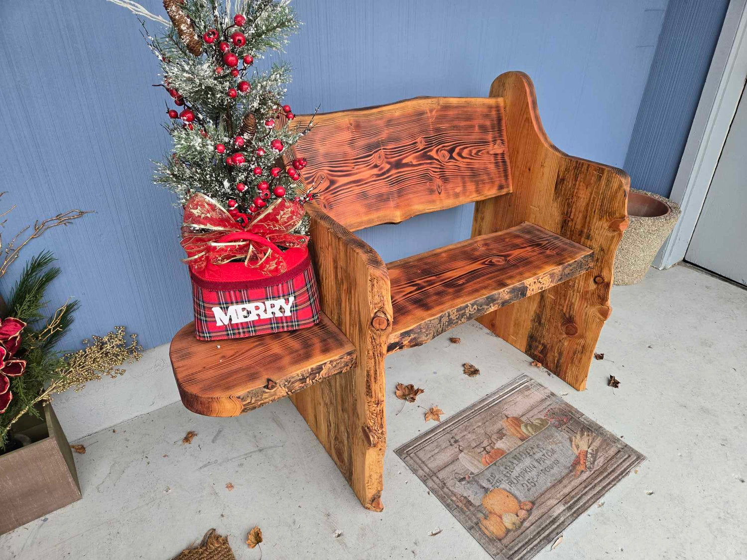 Live edge Unique kids custom Bench Handmade