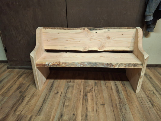 Kids Fancy Full Width Bench Style ~ (no side Tables) ~ Live Edge ~ 2 In Stock