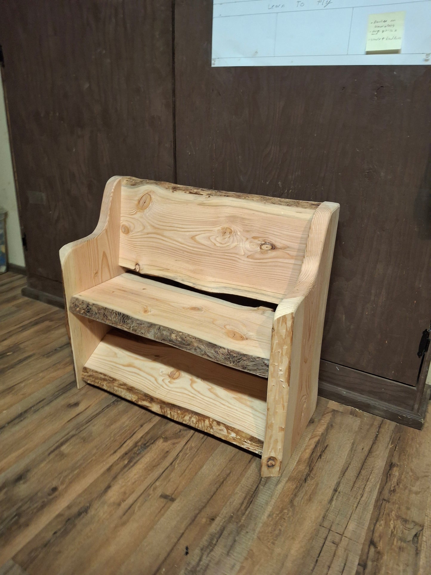 Kids Fancy Double Seat Bench Style ~ (no side Tables) ~ Live Edge ~ 1 In Stock