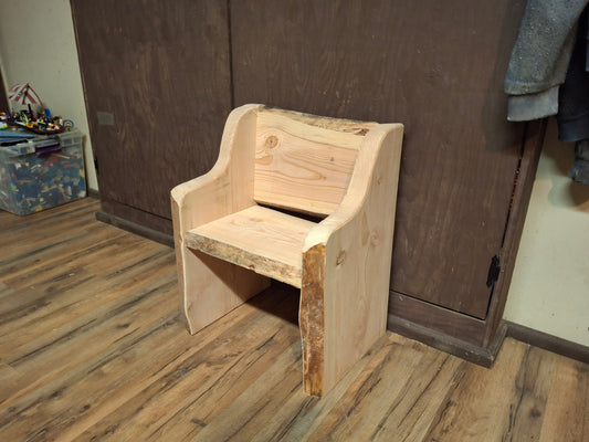 Kids Single Fancy Bench Style ~ (no side Tables) ~ Live Edge ~ 1 In Stock