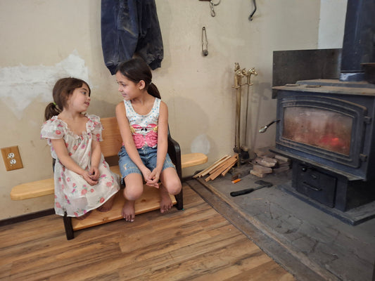 Kids Fancy Bench Style ~ (two side Tables)