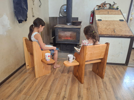 Kids Fancy Bench Style ~ (one side Tables)