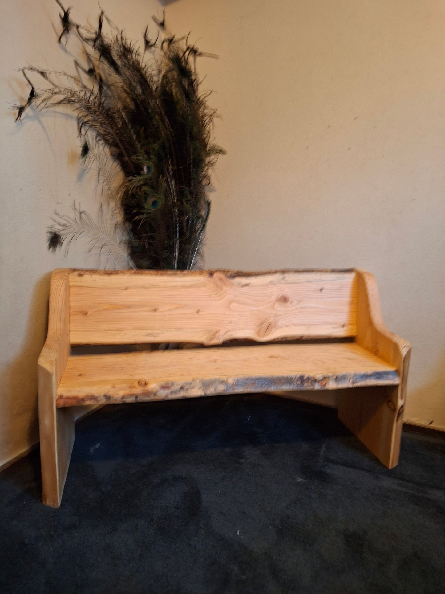 Kids Fancy Full Width Bench Style ~ (no side Tables) ~ Live Edge ~ 2 In Stock