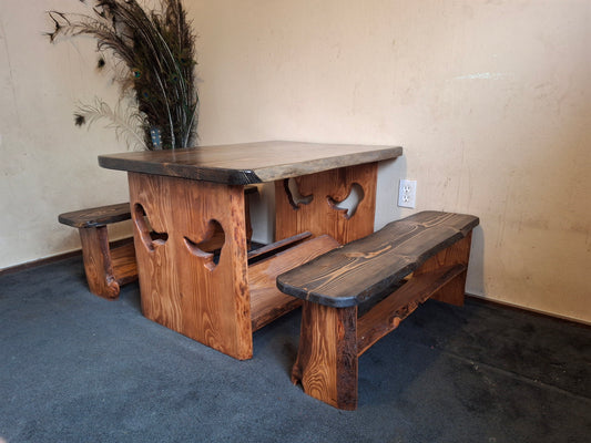 Cowboy Corral Kids Table ~Live Edge~ (Limited Stock Available)