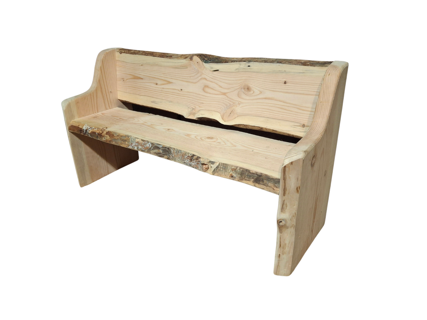 Kids Fancy Full Width Bench Style ~ (no side Tables) ~ Live Edge ~ 2 In Stock